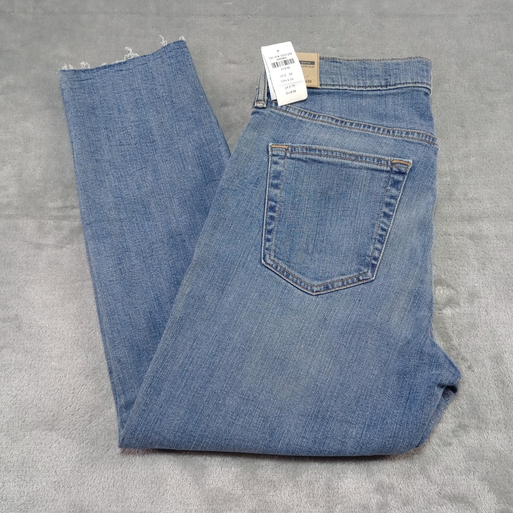 Abercrombie Fitch Rustin Athletic Slim Stretch Denim Jeans Sz 31 CUT OFF